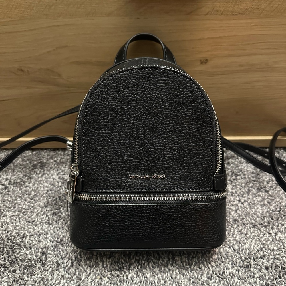 Michael Kors Black Extra-Small Rhea Backpack
